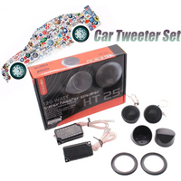 HT25 Loudspeaker Car Audio Tweeter Speakers Car Loud Dome Tweeter For Car High Tweeter Mini Speakers Silk Film Auto Speaker 2pcs