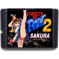 MD Streets of Rage 2 SF Alpha SAKURA 16 Bit Game Card For Mega Drive