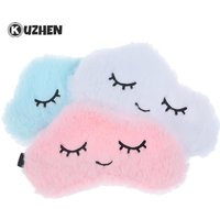 Cute Eye Mask Plush Eye Cover Sleeping Mask Kids Sleeping Mask Eyepatch Cartoon Travel Rest Eye Band Blindfold Sleep Aid Eyemask