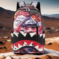 Fashionable Backpacks for Men and Women, Trendy School Bags, Large Capacity Shark-Themed Outdoor Travel and Commuting Computer Backpacks, Perfect for Back-To-School and as a Gift