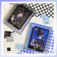 Acrylic Shake Card Frame for 3.5 Inch Photo Card Starry Whisper Series Wobble Display Stand Anime Merch Shaker Case Collection