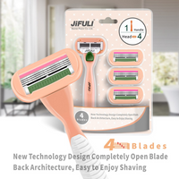 1 Handle+4 Blades/ High Quality Safety Razor Blade For Women Body Bikini Hair Removal Shaving Set Compatible Female Venus Shaver