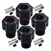GPM Metal Alloy Widen +6.5MM 17MM Splined Wheel Hubs 8654 for Traxxas 1/8 E-Revo 2.0 Sledge 6S 1/10 WideMaxx 4S Monster Truck