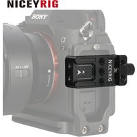 NICEYRIG Extension Quick Release Clamp for Arca-Swiss with Multiple Mounting Threads Cold Shoe Bottom for DJI Ronin SC/Tripods