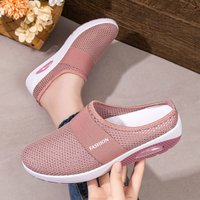 Air Cushion Slip-On Women's Walking Shoes Orthopedic Diabetic Ladies' Platform Mules Mesh Lightweight Sandals Wedge for Women