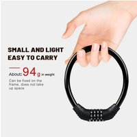 AliExpress NONE 4 Digital Code Bicycle Cable Lock Anti-theft Alloy Steel MTB Road Bike Cable Code Combination Password Lock Security Padlock