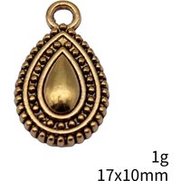 20pcs 17x10mm 2 Colors Antique Silver Color Antique Gold Color Water Droplets Charms Handmade Jewelry Making Accessories