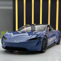XLG 1:24 Tesla Roadster R Concept - Convertible Alloy Die-Cast Model with Sound, Light & Pull-Back Action, Collector‘s Edition
