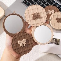 Mini Double-sided Round Mirror Makeup Travel Rotating Portable Mirror for Girls' Makeup Repair and Makeup Mirror Pocket Mirror