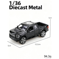 (Bagged) 1/36 New Muscle FUTE Pickup Truck, Pull-back Toy Car, Boy's Toy, Die-cast Metal, Best Pickup Truck Toy