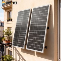 RVPOZWER 100W 12,8V 12BB Solarzelle Monokristallines Solarmodul Hocheffizientes Solarmodul zum Aufladen von Batterien für Wohnmobile und Anhänger