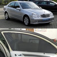 For Mercedes Benz C Class W203 2000-2007 Side Window Sun Shade Visor Car Sunshade Front Rear Windshield Frame Curtains Shield