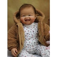 NPK 28inch Huge Baby Reborn Doll DIY Part MinMin Blank Doll Kit Fresh Color Unfunished Accessories with Body and Eyes Include