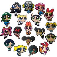 9-100Pcs Hot Toys Cartoon Series Shoe Charms For Clog Sandals,Shoe Decoration Accessories Buckle For Girl Kids Gifts