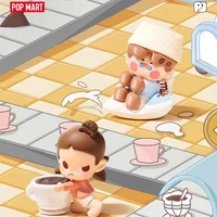 POP MART POPBEAN Coffee Factory Series Blind Box - Cute Anime Figure Ornaments Gift Original Toys Doll Guess Bag