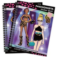 DIY Fashion Design Sticker Book Dress Up for Girls Set 20 Coloring Pages Material Paper Template Stress Relief Creative Toy Gift