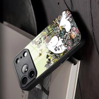 Cartoon-M-MOOMINEs-E Phone Case Glass For IPhone17 Air 16 15 Girl 17 14 Pro Max 13 12 11 X XS XR Plus For Samsung S 26 24 23 22