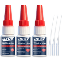 JXVX Extra Strong Oily SuperGlue for Plastic Welding Wood Metal Glass Ceramic Jewelry Repair Glue Tools 20g/50g
