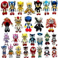 2026 Heiß begehrtes Sonic Cartoon Plüschtier Anime Shadow Sonic Schattdecor Thars Puppe Weich gefülltes Igel-Tier Plüschtier