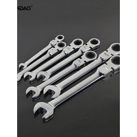 Universal Ratchet Wrenchadjustable in Both Directions Rotatable Opening Dual-use Ratchet Wrench Labor-saving Car Repair Tool