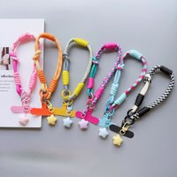 1Pc Phone Wrist/Thumb Strap - 2-in-1 Adjustable Short Hyu Braided Rope, Strong PLR & Durable, For Both Men & Women