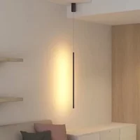 Nowoczesne dłuższe lampy wiszące LED Home Decor lampa wisząca jadalnia sypialnia wanna nocne tło żyrandole oprawy