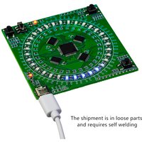 LQFP64 SMD Soldering Practice Board Kit 5V Running Light DIY Soldering Trainer Type-C Interface for Welding Practice