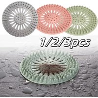 1-3pcs Hair Filter Sink Anti-Blocking Strainer Deodorant Silicone For Bathtub Shower Floor Kitchen Sink Strainer Hair Trap Tools