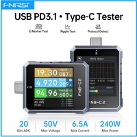 FNIRSI FNB-C2 EPR QC 20-bit USB-C Tester Voltage and Current Meter with Type-C Fast Charging Protocol Detection