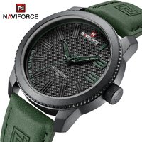 NAVIFORCE Beliebte Männliche Armbanduhr Militär Sport Stoßfest Wasserdichte Leder Uhr Männer Mode Lässig Uhr Relogio Masculino