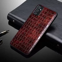 for Samsung Galaxy S26 S25 S24 S23 M52 5G S22 S21 Ultra Plus FE Case PU Leather 3D Texture Soft Matte Anti-proof Cover Fundas