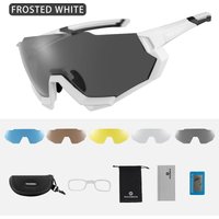 AliExpress ROCKBROS 5 Lens Sunglasses Outdoor Sports Riding Cycling Glasses Half Frame Wide Eyewear Goggles Unisex Bike Bicycle Sunglasses