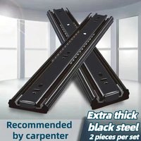 10-20 Inch Cold Rolled Steel Drawer Slides Two-Section Cabinet Hardware Furniture Sliding Track for Close Drawer