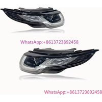 Upgraded Dual LED DRL Front Signal Light Range Rover Evoque 2012-2016 Facelift Headlights Auto Accessories Compatible D2S Bulb