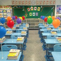 Standing Balloon Table Decorations Kindergarten School Opening Teacher Desktop Scene Arrangement Supplies Children's Day Cele...
