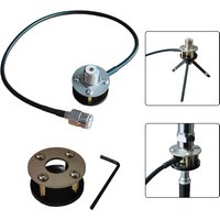 1PC Stainless Steel Tripod Antenna Installation Bracket M-pip Portable Outdoor M-tube Car-mounted Shortwave Antenna Base