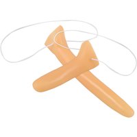 2 Pcs Lightweight Halloween Long Nose Fake Nose Prop Party Cosplay Performance Replaceable Nose Prop Costume Accessory Necklace