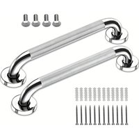 Shower Grab Bar, 2 Pack Bathroom Grab Bar, 304 Stainless Steel Anti-Slip Handicap Grab Bar Support Shower Rail Senior Handrail