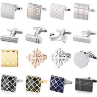 High quality carved simple smooth cufflinks for men's French shirts with Chinese knot cufflinks, factory direct sales wholesale