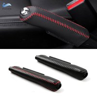 Universal Car Handbrake Sleeve Hand Brake Lever Decorative Black Microfiber Leather Cover Trim Auto Interior Accessories