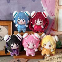 12cm Puella Magi Madoka Magica Plush Dolls Pendants Mini Soft Keychain Bag Stuffed Doll Akemi Homura Kids Holiday Birthday Gift