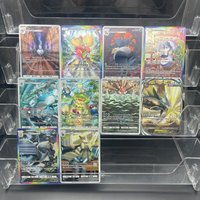 10Pcs DIY PTCG 27Th English Version Rayquaza Ex Magikarp Collect Signature Trading Embossed Texture Refraction Color Flash Card
