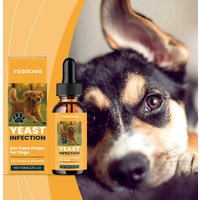 60ml Dogs Ear Care Drops Pet Ear Cleaner For Yeast Infection Relief, Itch Soothing , Reduce Odor,Daily Cleaning Pet Supplies
