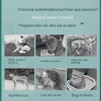 50g for cat, dog and pet deworming, nematodes, tapeworms, roundworms, hookworms, fleas, mites and lice