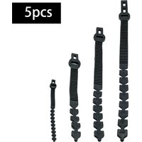 5Pcs/Set Adjustable Interlock Garden Tree Ties Heavy Duty Flexible Rubber Locking Strap for Garden Plant Support Tree