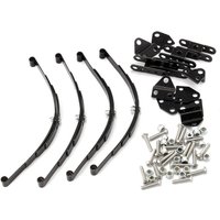B02B-4Pcs 1/10 Leaf Springs Set HighLift Chassis for 1/10 D90 RC Crawler Car Parts Black