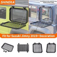 SHINEKA Car Foldable Rear Window Glass Armor Shelf Protective Frames fit for Suzuki Jimny 2/4 Door 2019 2020 2021 2022 2023 2024