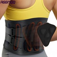 Self-Heating Magnetic Back Brace - 25 Gauss Magnets & Tourmaline Waist Belt for Sciatica, Adjustable Neoprene Belt for Men Women