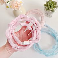 1/4/8pcs USB Cable Sleeve, Chiffon Ruffle Cover with Rhinestones, Fashion Phone Charger Cord Protector, for Various Data Lines