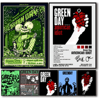 1PC Rock Band Green Day Music Poster Paper Print Home Living Room Bedroom Entrance Bar Restaurant Cafe Art Painting Decoration